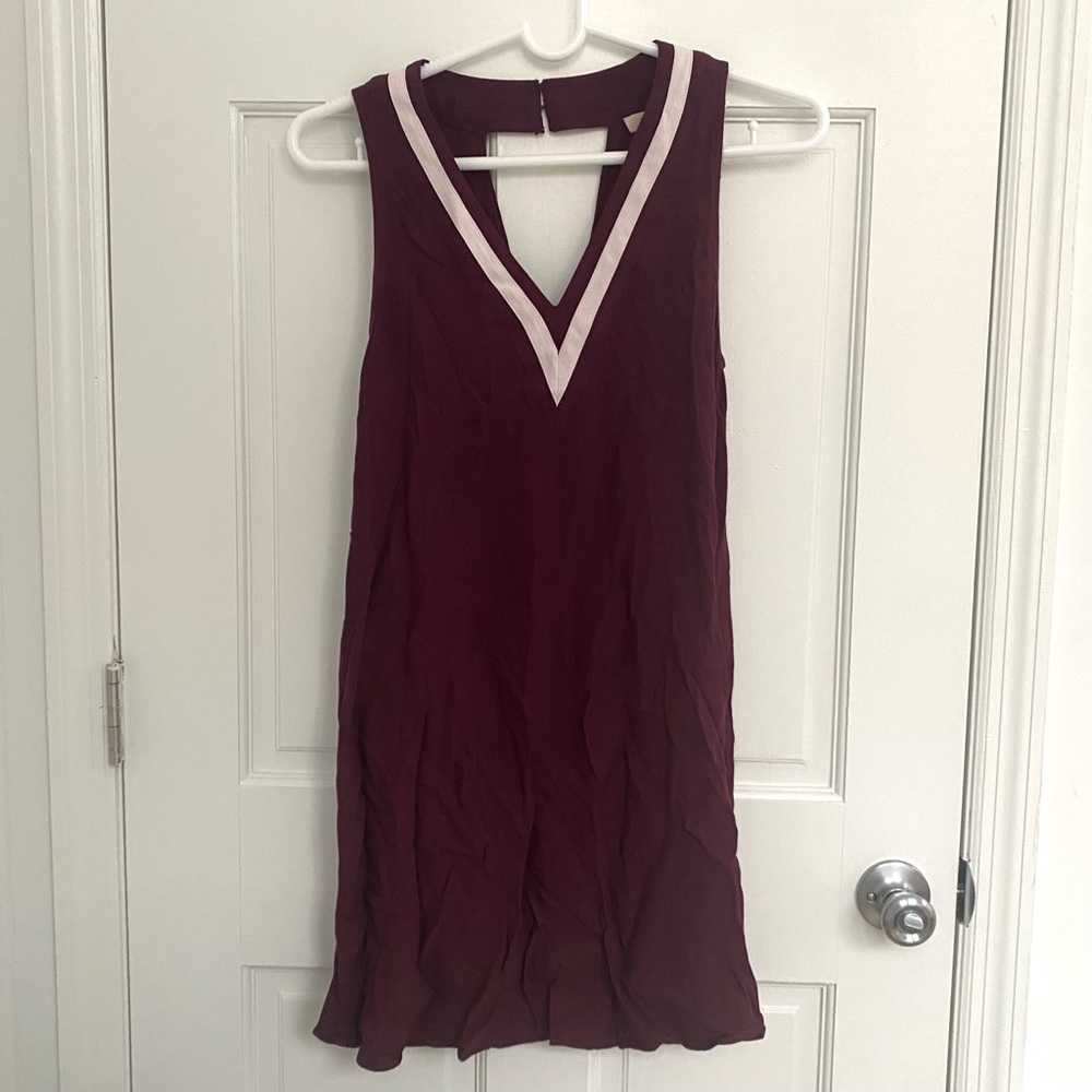 NWOT Varsity Slip Dress - XS / Maroon